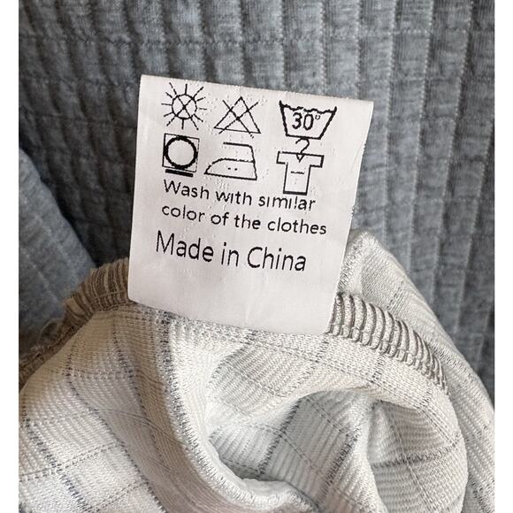 NOVEPT Quilted Style Sweatshirt Top with Hood Gray Front Pocket 2XL - Picture 9 of 13